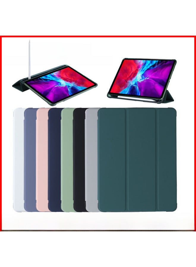 Digital Computer/ipad Protective Case - Ultra-thin Transparent Frosted Design Full Body Protection For Your Device-Color:Smoothed Clothes Purple (solid Color Bottom Shell)-Applicable Model:Ipad10 Generation (10.9inch /2022)/ipad11 - Image 2